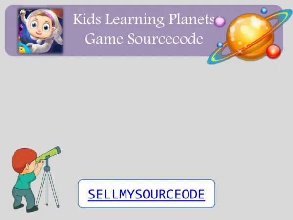 Kids Learning Planets Game Sourcecode