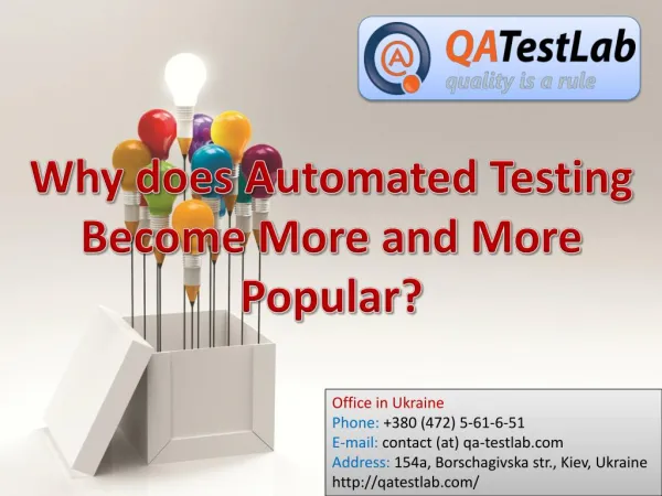 Why does Automated Testing Become More and More Popular?