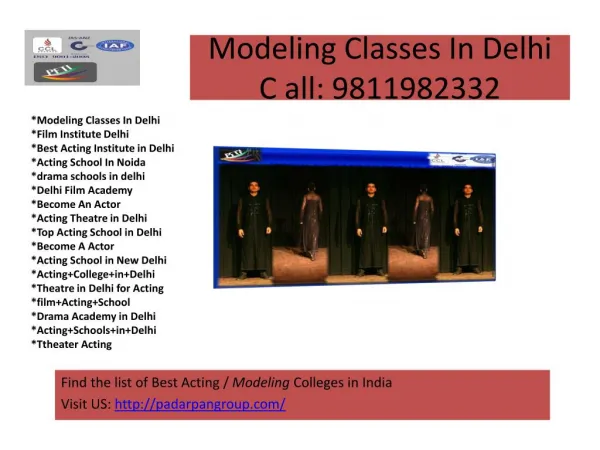 modeling classes in delhi , modeling school in india, Top 5 Acting Schools in Delhi