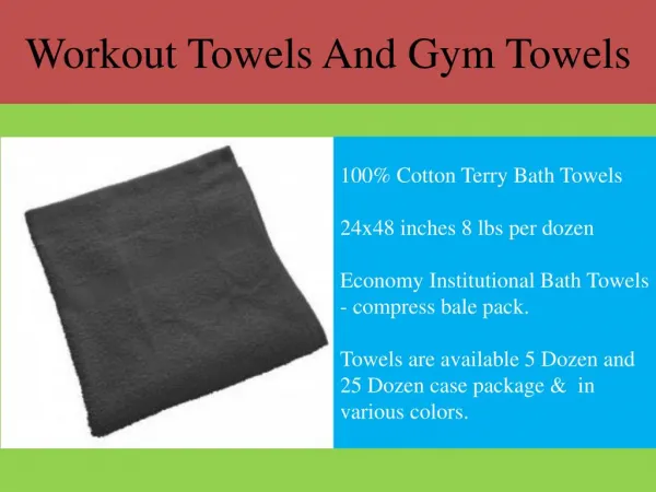 Workout Towels And Gym Towels