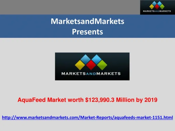 AquaFeed Market worth $123,990.3 Million by 2019