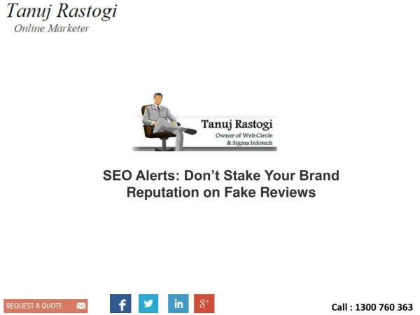 SEO Alerts: Don’t Stake Your Brand Reputation on Fake Reviews