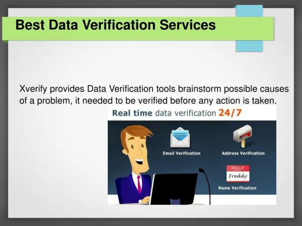 Online Data Verification Services