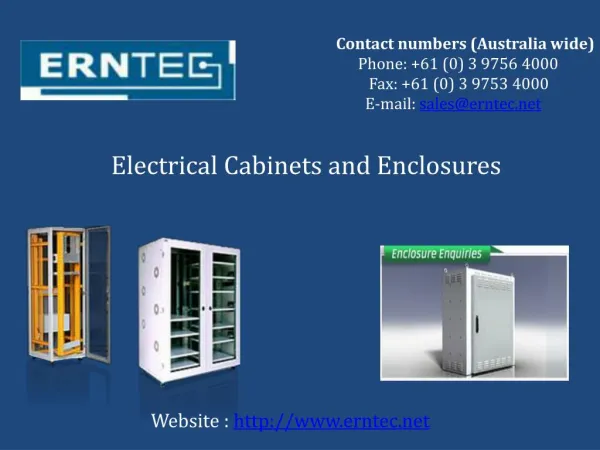 Get Electrical Cabinets, Connectors & Metal Enclosures – ERNTEC