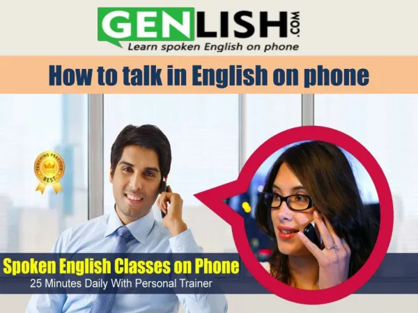 How to talk in English on phone