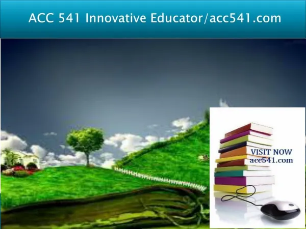 ACC 541 Innovative Educator/acc541.com
