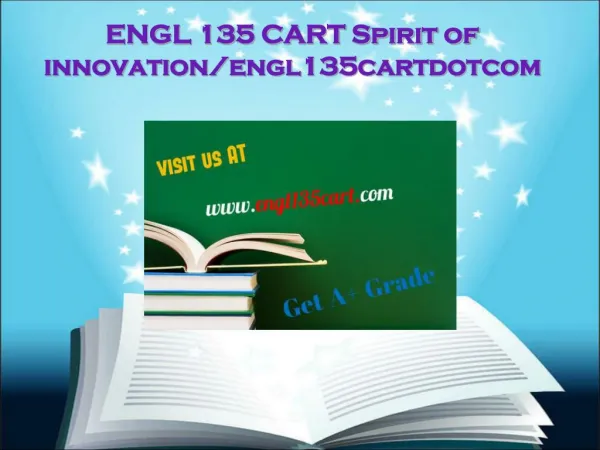 ENGL 135 CART Spirit of innovation/engl135cartdotc