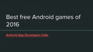 Best free Android games of 2016 - Android App - slide 1