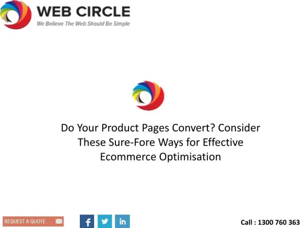 Do Your Product Pages Convert? Consider These Sure-Fore Ways for Effective Ecommerce Optimisation