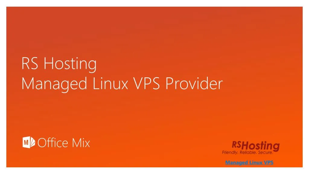 rs hosting managed linux vps provider
