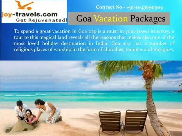 Goa Vacations India