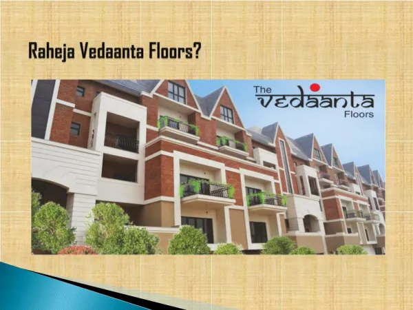 Raheja Vedaanta Floors Sector 108 Gurgaon
