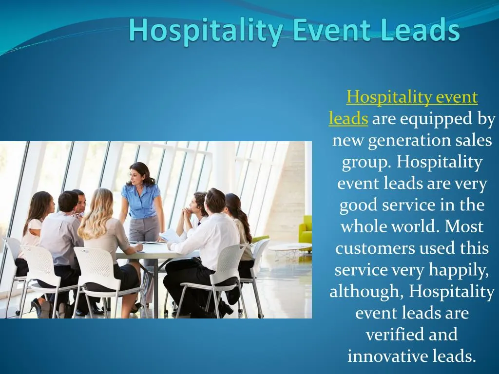 hospitality event leads