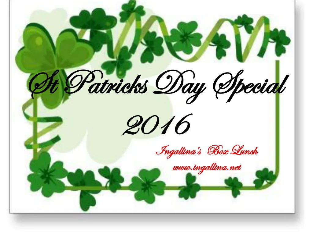 st patricks day special 2016