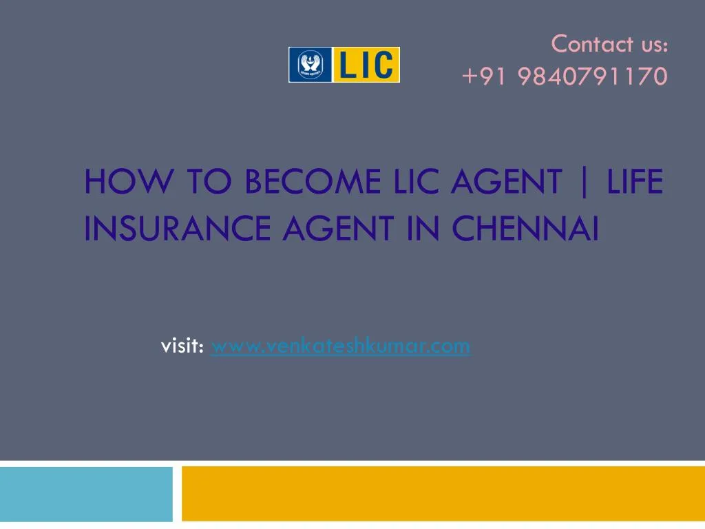 how to become lic agent life insurance agent in chennai