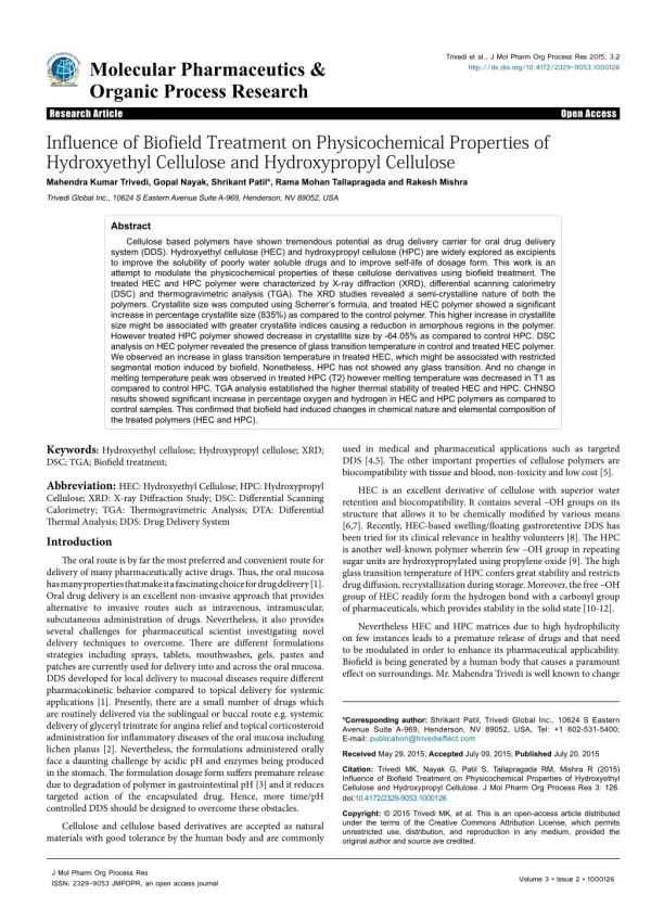 Biofield | Hydroxyethyl Cellulose & Hydroxypropyl Cellulose