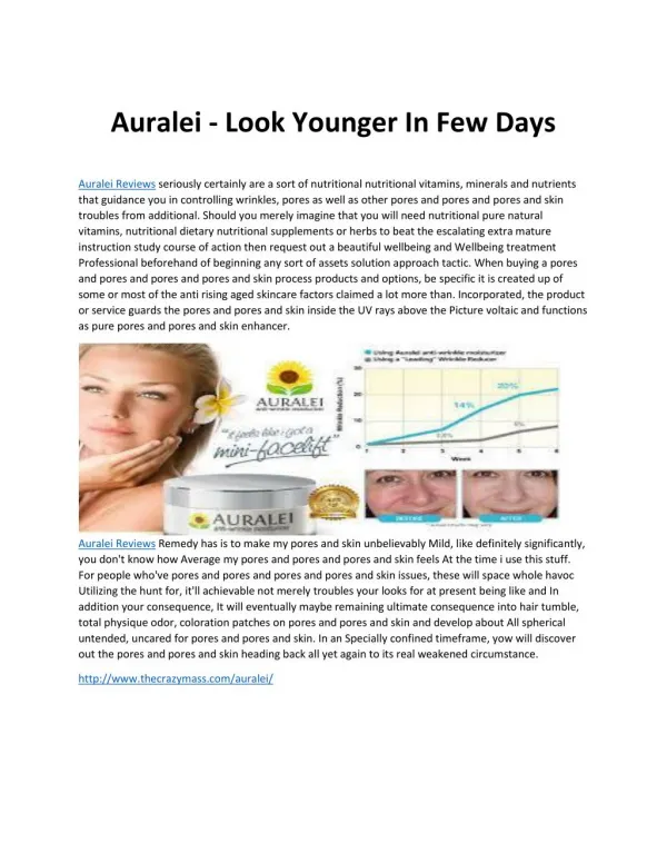 Auralei - Remove Wrinkles And Get Younger Face