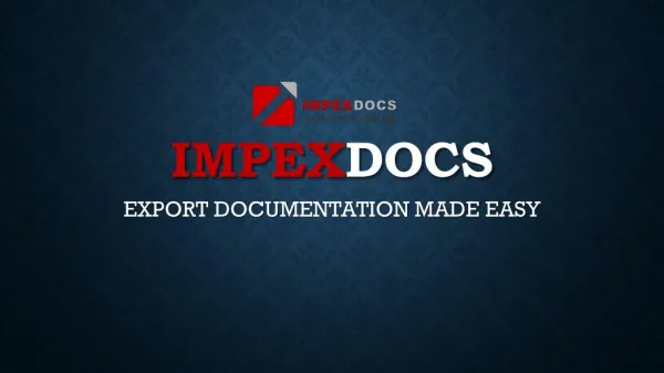 Export Documentation Made Easy