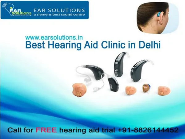 Hearing aid dealers delhi - EAR Solutions