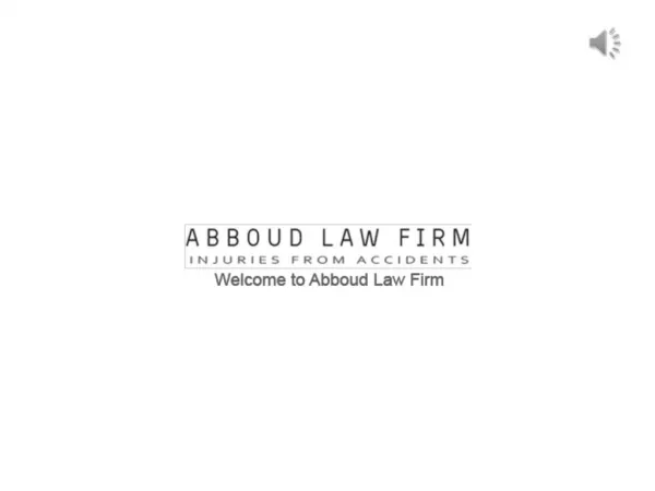 Get Personal Service From Attorneys - Abboud Law firm