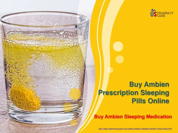 Buy Ambien Prescription Sleeping Pills Online