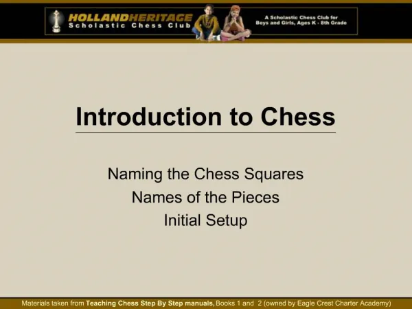 Introduction to Chess