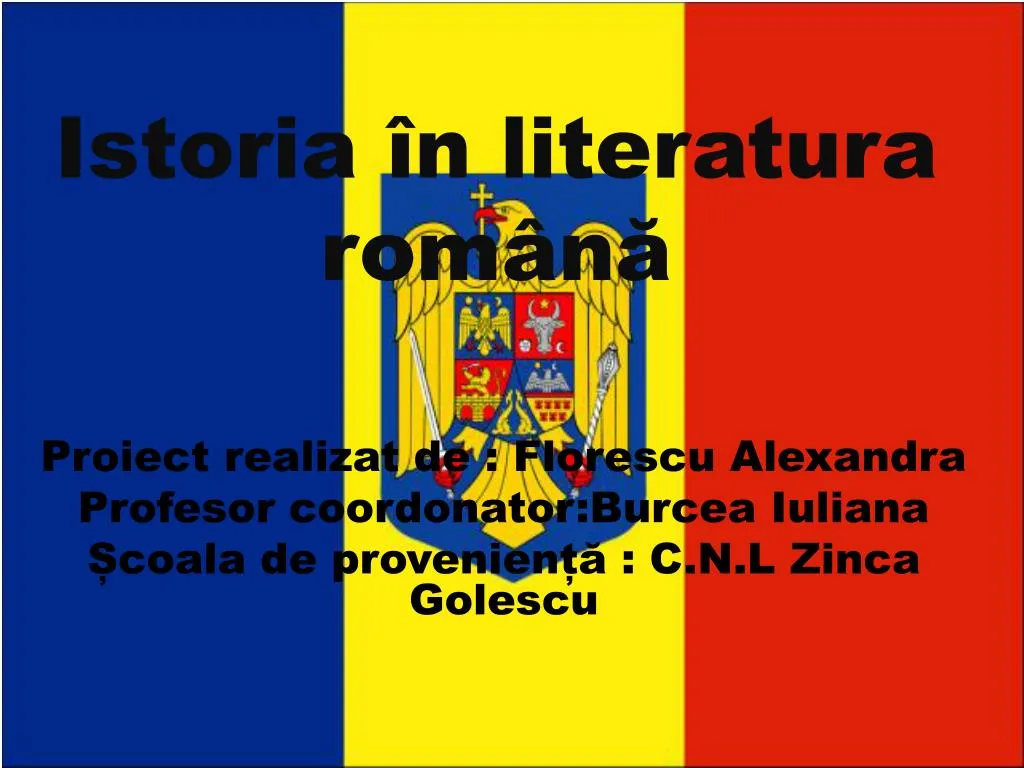 istoria n literatura rom n