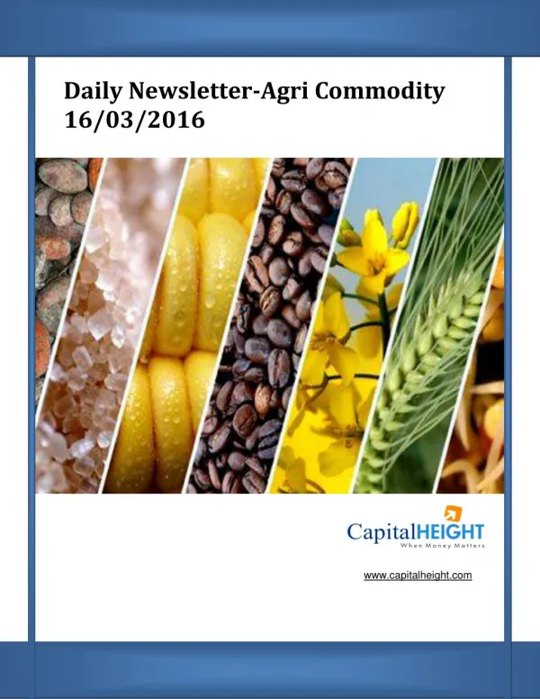 Today Stock News Live Tips with Daily Agri Market Newsletter