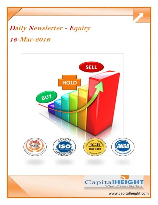 Today Stock Tips with Daily Equity Market Newsletter by CapitalHeight