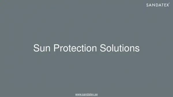 Sun Protection Solutions