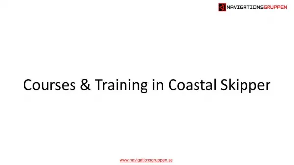 Courses & Training in Coastal Skipper