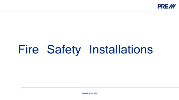 Fire Safety Installations