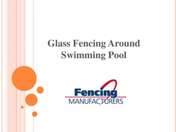 Glass Fencing Around Swimming Pool