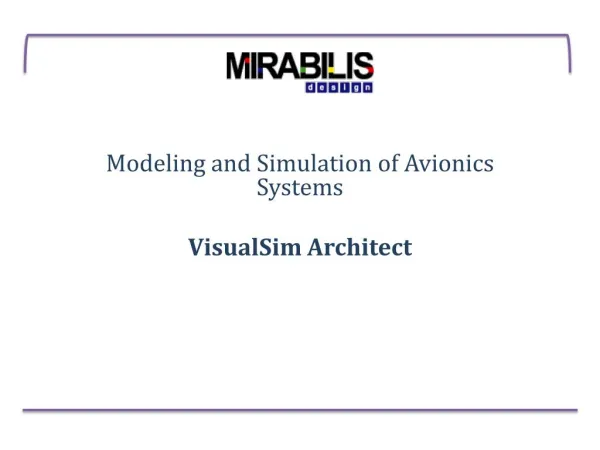 Avionics presentation