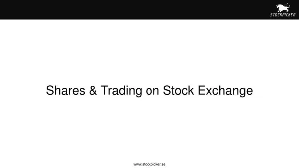 Shares & Trading on Stock Exchange
