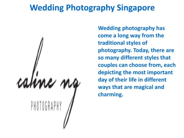 Wedding Photographer Singapore