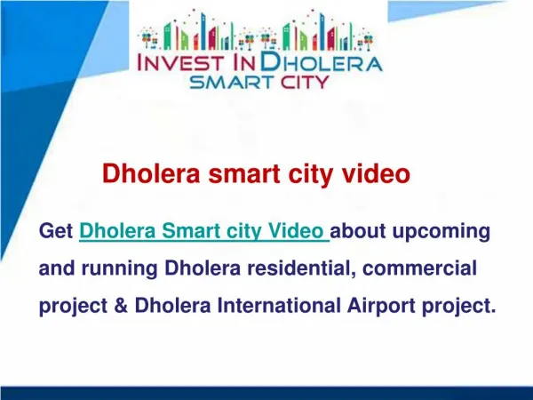 Dholera smart city video