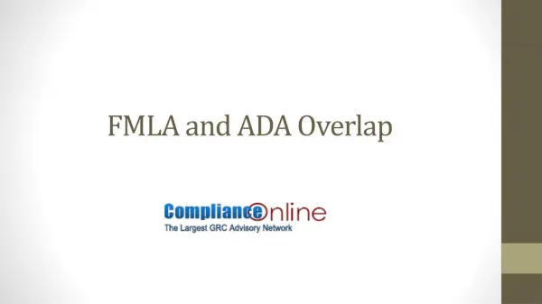 FMLA and ADA Overlap