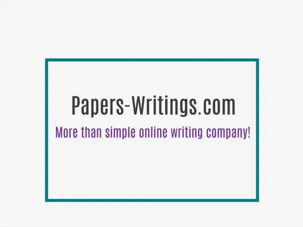 Papers-Writings.com