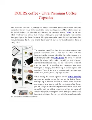 DOERS.coffee - Ultra Premium Coffee Capsules - slide 1