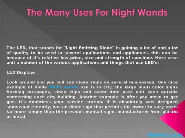 The Many Uses For Night Wands