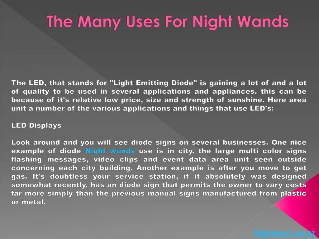 the many uses for night wands