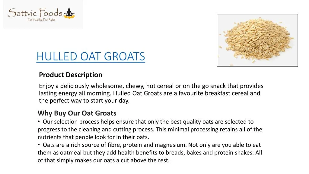 hulled oat groats