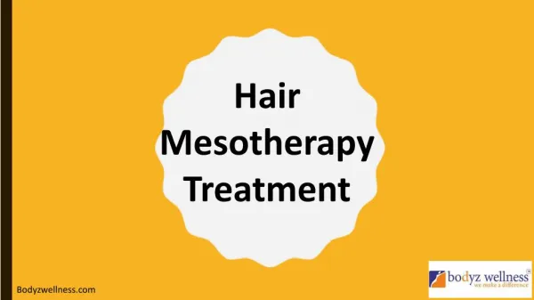 Hair Mesotherapy Treatment in Mumbai