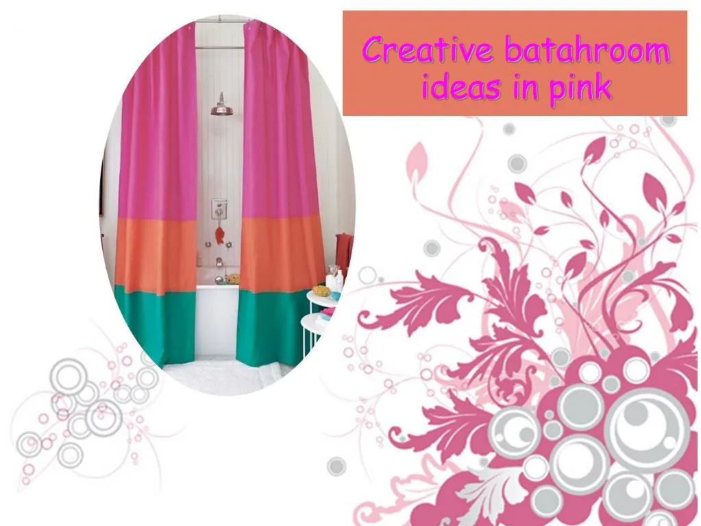 creative batahroom ideas in pink