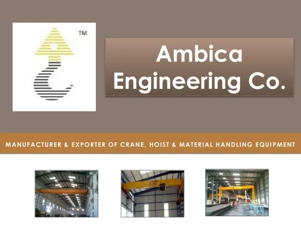 Ambica Engineering Offers Top Class Jib Crane