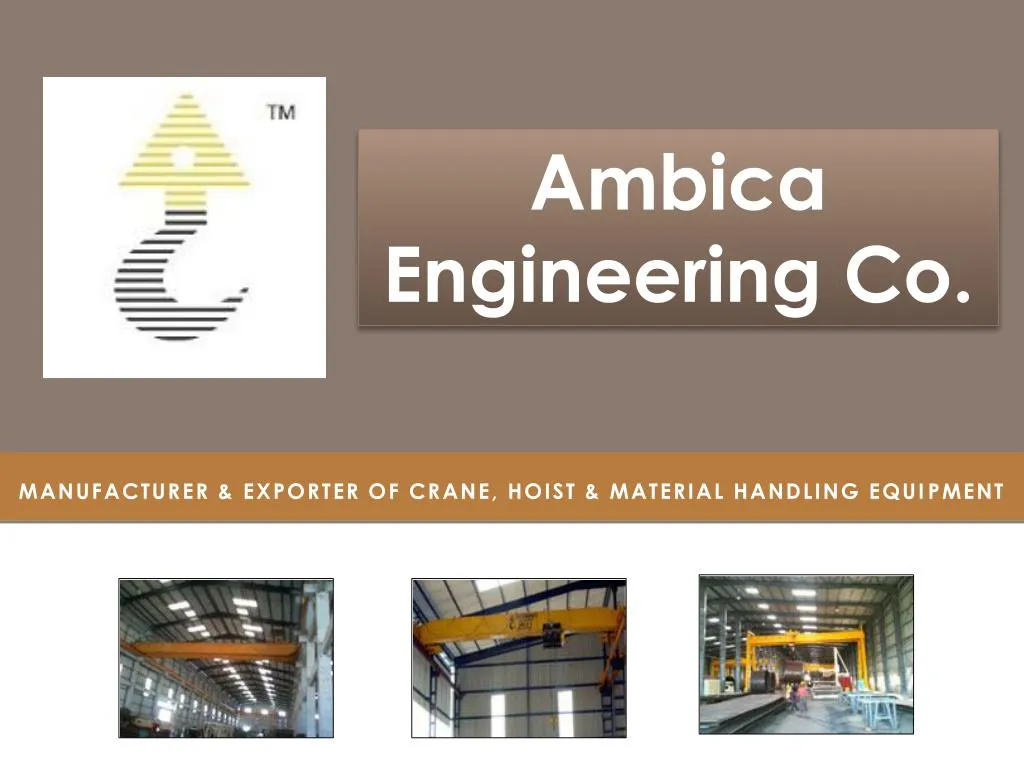 manufacturer exporter of crane hoist material handling equipment