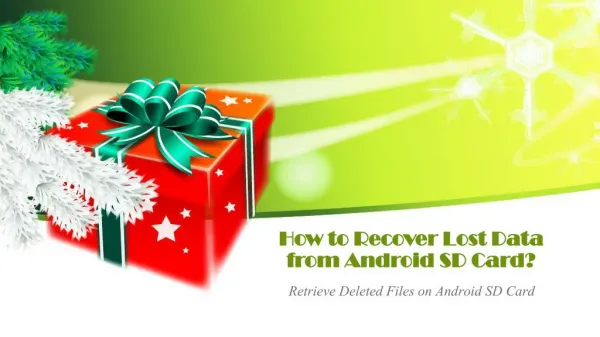 Retrieve Deleted Files on Android SD Card