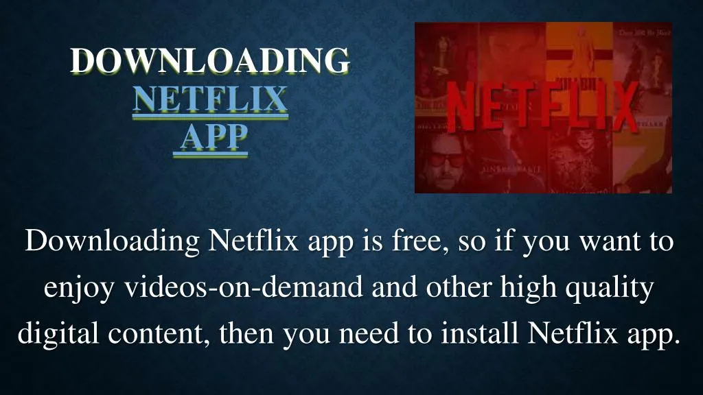 downloading netflix app