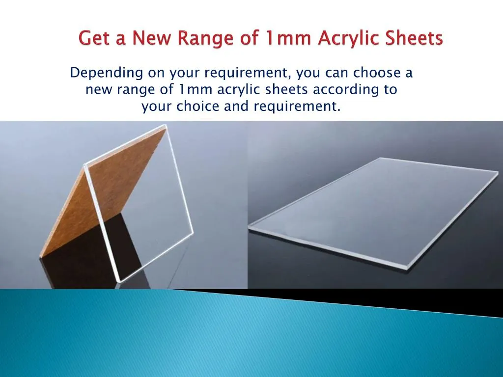 get a new range of 1mm acrylic sheets